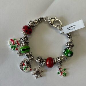 Landau Christmas charm bracelet